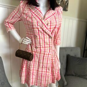 Kennedy Pleated Drop
Waist Blazer Dress